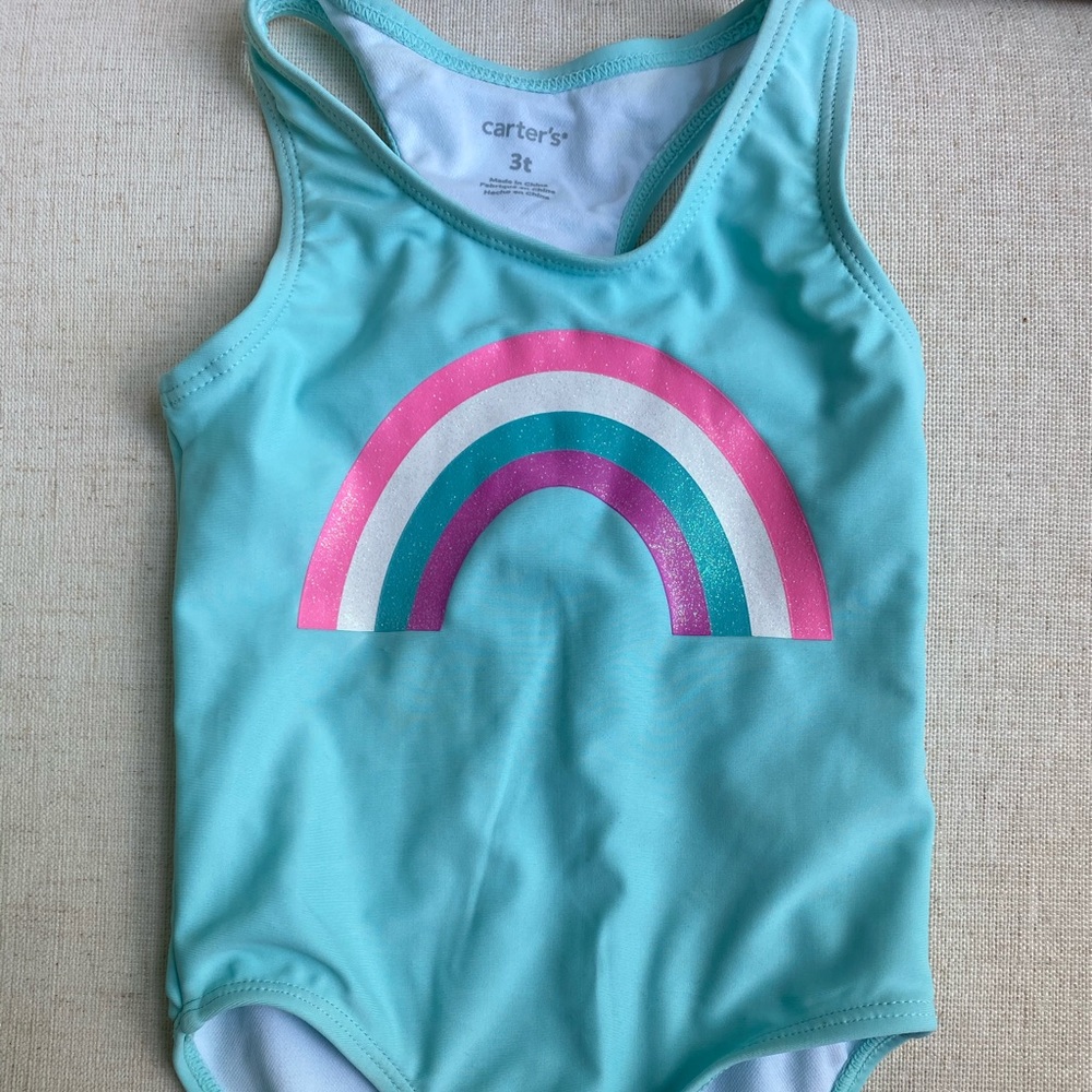 Carter’s size 3t one piece rainbow swimsuit